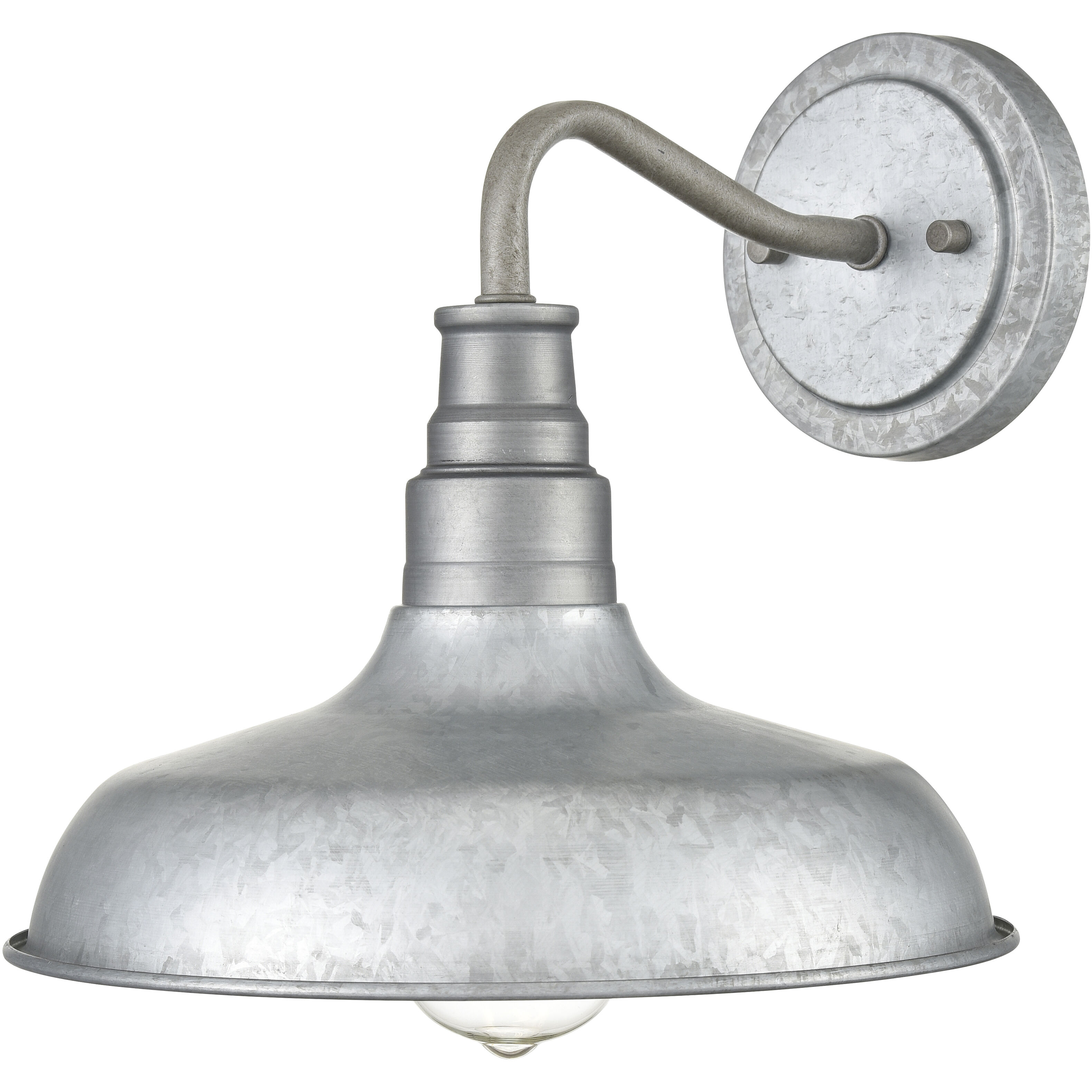 Milltown 1 Light 10.25 inch Galvanized Outdoor Wall Sconce
